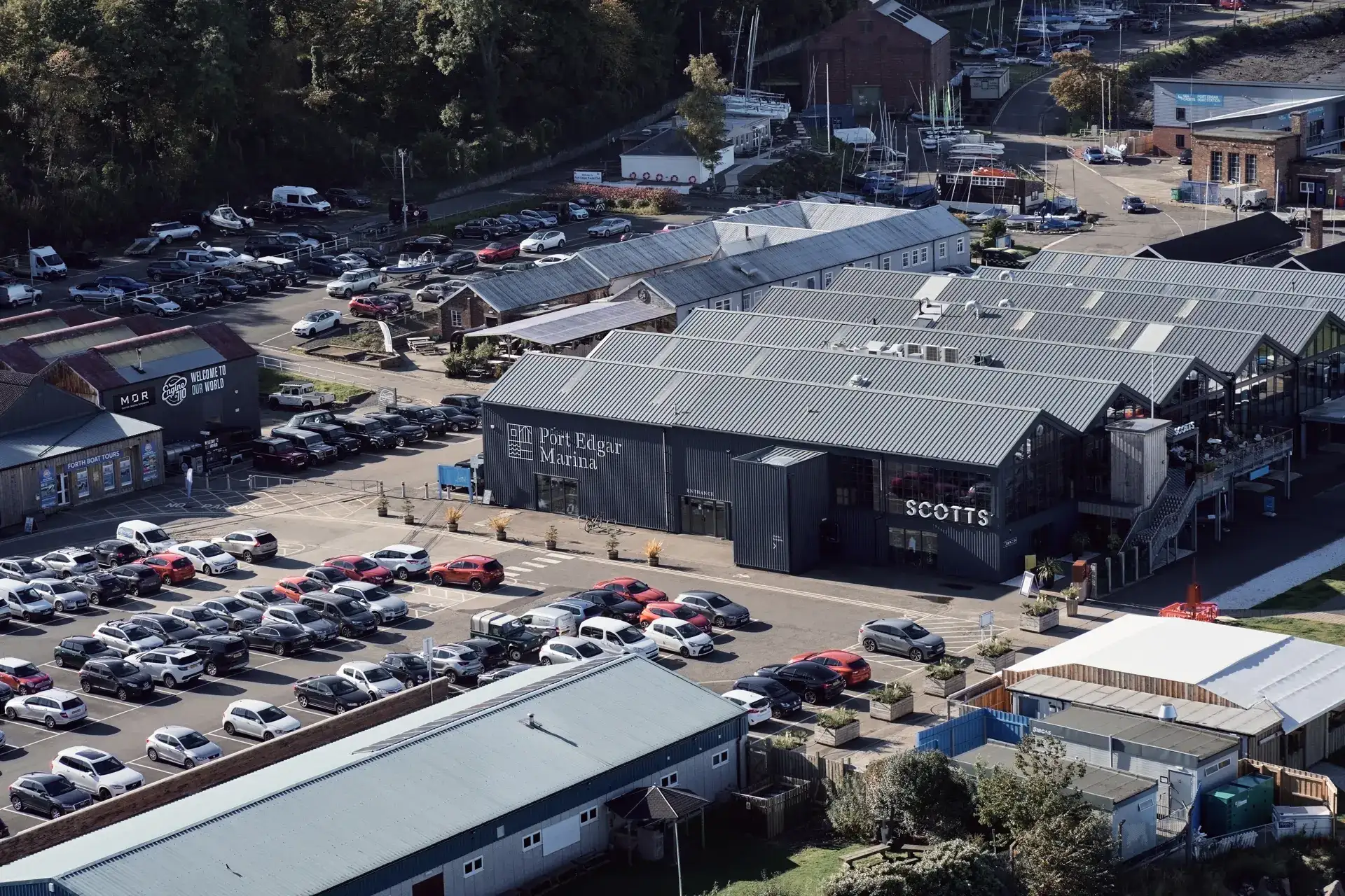 Background image - Southqueensferryportedgarmarinafromabove