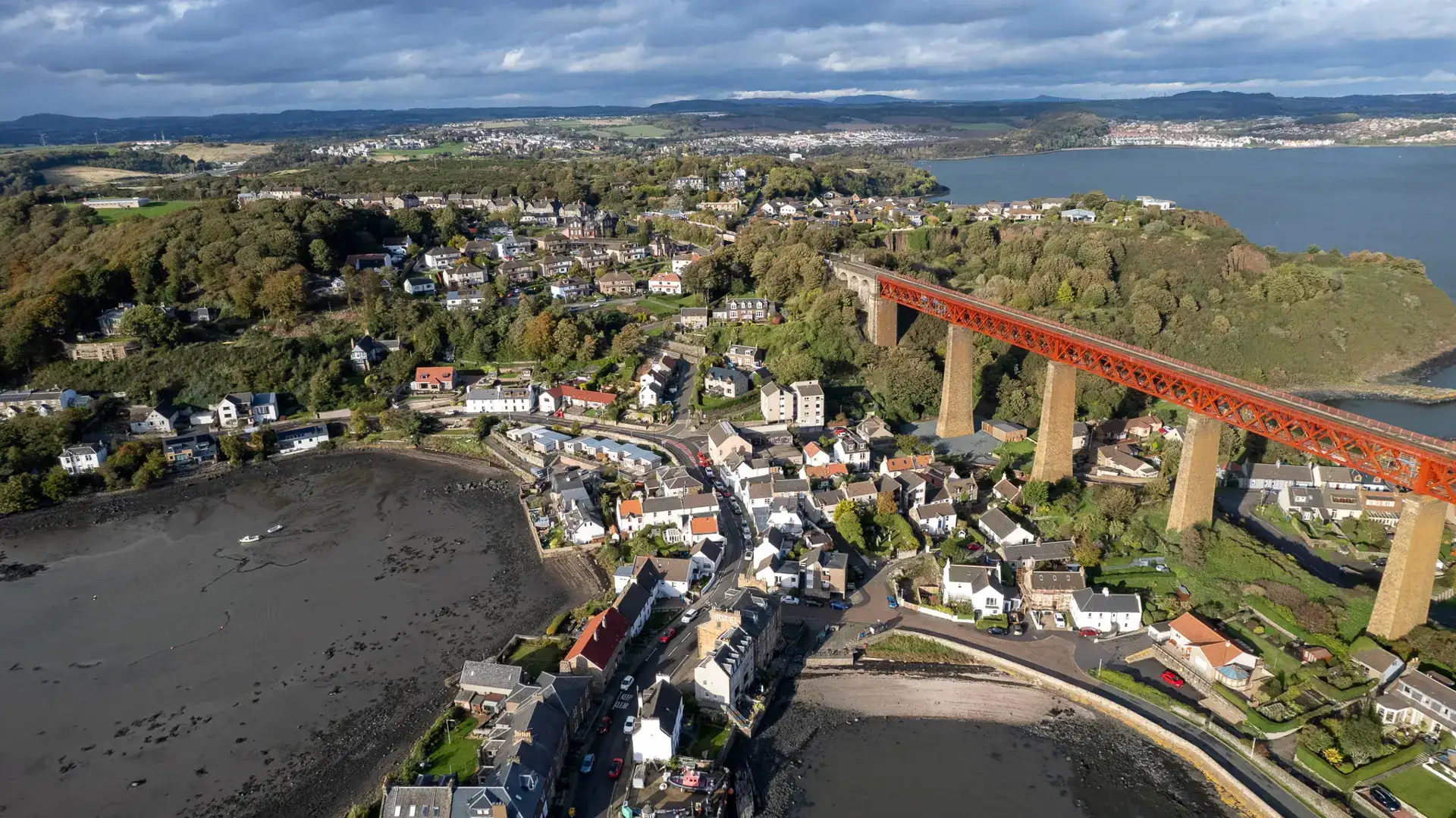 Background image - Drone view of North Queensferry