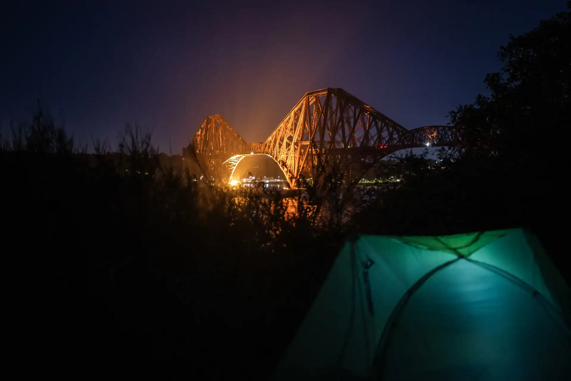 Background image - Camping next to The Three Bridges