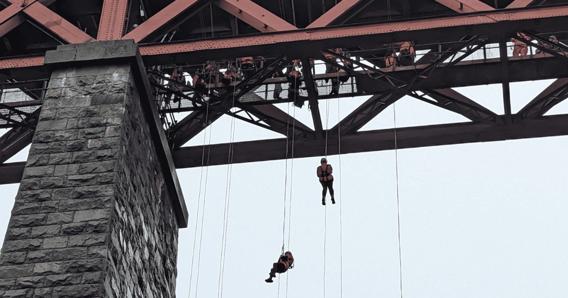 Background image - Forth Bridge Abseil (Karen Stewart)